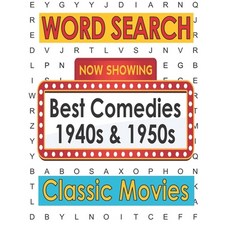 Movies Word Search Best Comedies 1940s and 1950s: Hollywood Movies Puzzle Book for Adults and Teen P... Paperback, Independently Published, English, 9798569799053