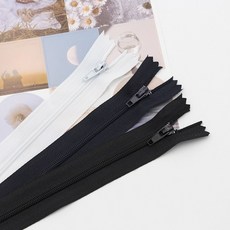 20cm 단면 파우치지퍼 바지지퍼, 네이비, 1개