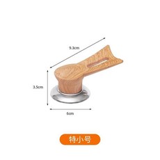 木紋可立式鍋蓋把手, 1個, 木紋可立柄 特小號-建議16CM-18C, 木紋