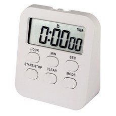 공부 타이머 멀티 디지털 스톱워치 탁상 초시계 알람 주방 쿠킹, 멀티타이머화이트, 1개