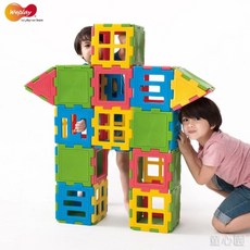 【Weplay】巧思積木組(28/56件組) 窗形積木/平面到立體的積木組合, 1個