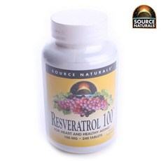 SOURCE NATURALS 白藜蘆醇錠, 1罐, 240顆