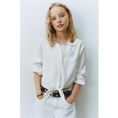 [키즈][국내배송]자라 ZARA 매듭 플루이드 셔츠 - 스크래치 화이트905931