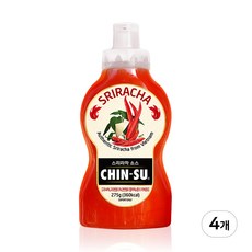 친수 스리라차 칠리소스 매콤한 샤브소스, 275g, 4개
