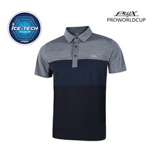 PRO WORLD CUP 男款涼感領口T恤 Q219-3326-1NV