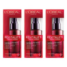 로레알파리 리바이탈리프트 트리플 파워 컨센트레이티드 세럼 트리트먼트, 3개, 30ml