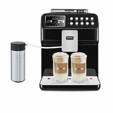 ROOROR 具有消毒殺菌功能的自動咖啡機 19bar高壓, 黑色, CP-07-1