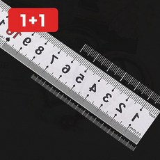 스틸자 20cm 두꺼운 사무 학습 측정 금속 문구 제도 필기, 1개, 상세페이지 참조