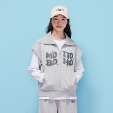 에꼴리에 여자 봄이월 레터포인트 오픈카라조끼 25C0781