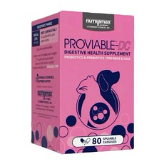 Nutramax PROVIABLE-DC 寵物腸胃保健益生菌, 1個, 消化+腸道健康, 80顆