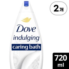 도브 케어링 바스 크림 버블바스 Dove Caring Bath Indulging Cream Bath Soak Bubble Bath 720ml, 2개