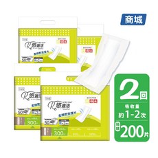 悠適活 成人尿布替換片, 中大型, 1箱, 200片