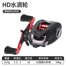 皓頓路亞全金屬遠投魚線輪, 1個, 主攻小魚款【金屬淺線杯】紅色,左手型