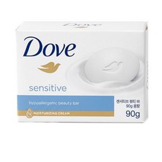 도브 센스티브 뷰티 바 클렌징 비누, 90g, 3개입
