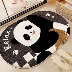 팬더욕실매트 현관매트 발매트 주방 인테리어 카펫, 40x60cm_샤워블루