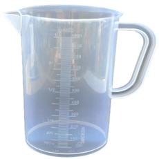 플라스틱 비커(비이커) / 계량컵, 1개, 2L, 반투명