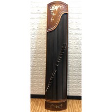 163CM 古箏 21標準古箏（1年保固）楠木鑲嵌彩貝花 黑壇木雁柱 進階型古箏 考級古箏 一級桐木面板 贈全配件, 1個, 黑壇木
