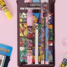 어린이 꿀짝꿍 문구세트 지우개 필기구, 본상품, 1개