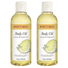 버츠비 바디 오일 레몬 & 비타민 E, 2개, 147.8ml