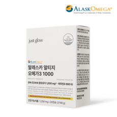 저스트글로우 알래스카 알티지 오메가3 1000, 1개, 30정