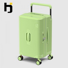 여성용으로 세련되고 용량이 크고 바퀴가 넓은 여행 가방 남성용으로 5개 바퀴의 조합, 20인치 [4륜], 마차 브라운 [스타일리시 와이드 핸들 로드]