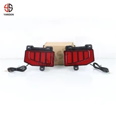 지프 글래디에이터 2019-2022 LED 후면 안개등 자동차 범퍼 브레이크 라이트 반사판 방향 액세서리, 01 Three function