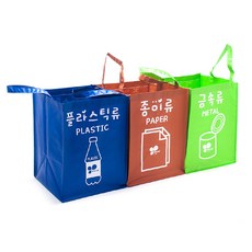 Kitchen-Art 回收分類桶 3件組, 混色, 1組