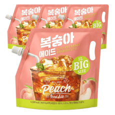 쟈뎅 복숭아 에이드 2026.07.16일까지, 4개, 1L