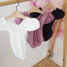 (반팔) 프린세스 레오타드 (3color/S-L) 아기 유아 키즈 여아 발레복 발레슈트 반팔 레오타드 스냅단추