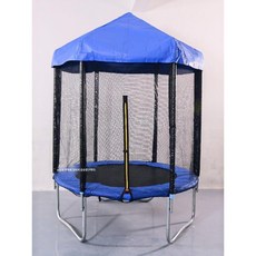 중형 트램폴린 가정 실내 야외 피트니스 보호 그물 점프, A. 6피트트램펄린+캐노피