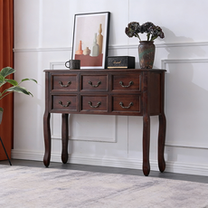 빈티지 서랍형 수납장 현관 거실 인테리어 테이블, A02
