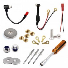 오토바이 자석거치대 케이스 배달대행 충전 젠더 케이블 충전 패드 교체용 오토바이 스쿠터용, 6번 원형 너트 5개, 1개