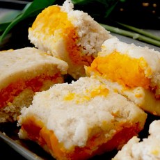 [미소떡방] 무설탕 단호박 몽땅 현미 설기 달지않은 식사대용 다이어트 식단조절 간식 개별포장 90g 10개, 80g