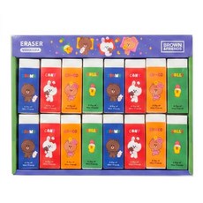 라인프렌즈 캐릭터 지우개 세트, 32개, 단품