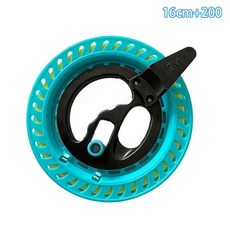 릴 와인더 날리기 도구 파이어 휠 스타일 야외 라운드 블루 스트링 라인, Color: 1. A1, 1개