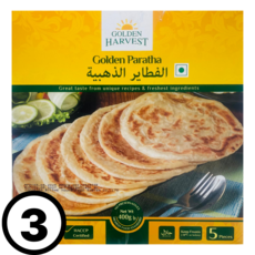 또띠아 또띠야 또르띠아 브리또 파라타 프라타 TORTILLAS PARATHA 25CM 냉동포장, 3개, 400g