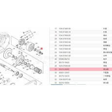 YAMAHA山葉原廠 護油圈 料號 93210-28802, 1個
