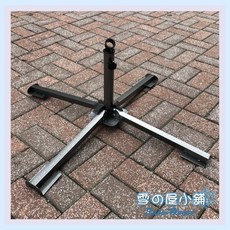 雪之屋 雨傘架 釣魚傘架 陽傘腳架 四腳傘架 水泥地傘架 戶外遮陽傘傘座 適用3.8管徑市集傘, 詳見包裝, 詳見包裝, 加粗管徑黑色能用3.8管徑市集傘