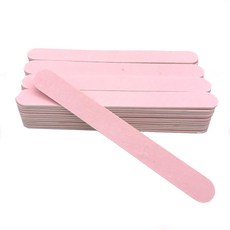 클래식네일 핑크 우드파일 양면 네일 손톱버퍼 240방 손톱줄정리, 100개