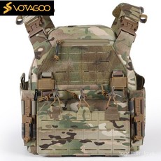 VOTAGOO GBRS LBT V2輕量化戰術背心 軍迷彩快拆防護馬甲防彈6094, RG遊騎兵綠,均碼, 1個
