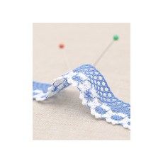 퀼트스타 오드아이 컬러 토션레이스_20mm, 세일러블루, 1개