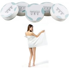 대형 압축 타월 106.7 x 68.6cm(42 27인치) 일회용 면 목욕 타월 휴대용 조명 및 재사용 가능 하이킹 캠핑 해변 수영 여행에 적합 169972