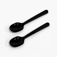 일회용 빙수 스푼 14.5cm 벌크포장 블랙 100개, 1개, 100개입