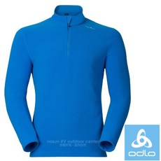 ODLO 男款保暖抓絨半開襟長袖刷毛衣 登山滑雪 M 222012