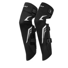 알나인 오토바이 방한 무릎 워머 CE레벨1 보호대 내장, 블랙