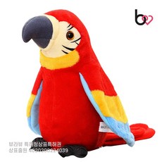 제이트레이드 따라쟁이 앵무새 인형, 레드, 1개