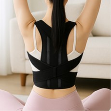 바른자세 코어 밴드 라운드숄더 거북목 굽은등 허리지지대, 2XL(32-34), 상세페이지 참조, 2XL(32-34)