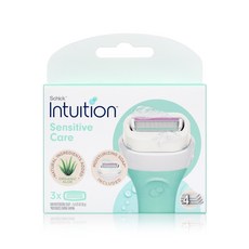 인튜이션 센서티브케어 여성 면도날, 3개입, 1개