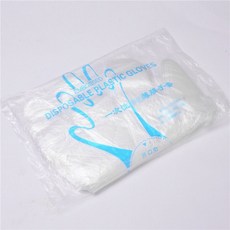 一次性PE手套 拋棄式透明塑膠手套 食品料理適用 耐酸鹼耐油 防滑易穿戴, 1個, 1包100隻=50雙【一次性PE手套】