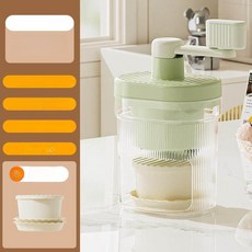 가정용 소형 수동 제빙기 손잡이 아이스 크러셔 스무디 제조기, 1개 1개 + 2개